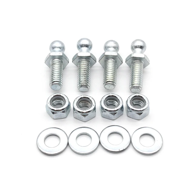 4x Gas Strut Ball Stud Install Kits – 10mm Ball, 5/16 SAE Thread, Zinc Coated 6 thumbnail image