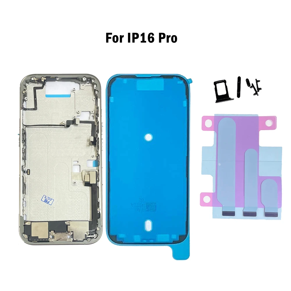 Clappio Châssis Iphone 16 Plus Avec Vitre Arrière De Remplacement Vert