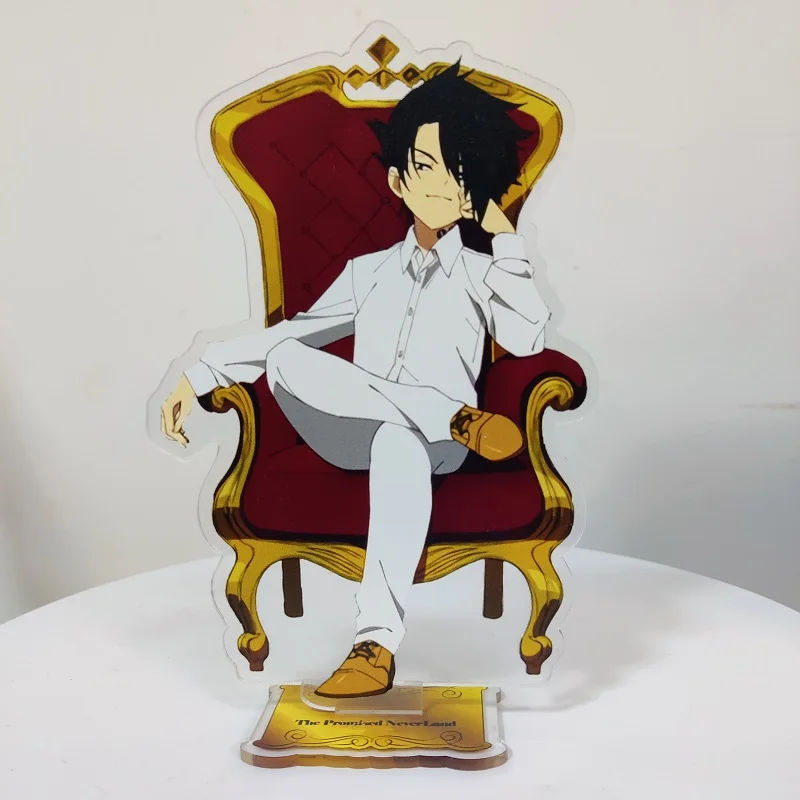 2021 Anime The Promised Neverland Emma Norman Ray Figure Character Decor  Student Cosplay Stand Model Plate Cartoon Desktop Toy - Costumes Badge -  AliExpress