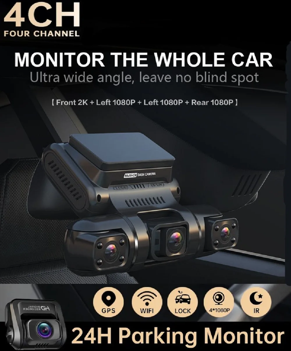 360-Mini-Hidden-Dash-Cam-4-Lens-Full-HD-For-Car-DVR-24H-Parking-Monitor