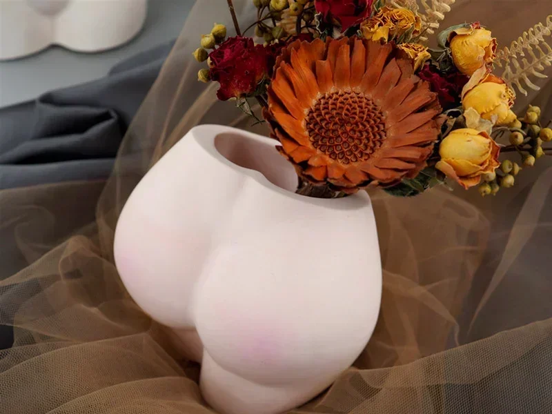 Creative Vase Mold DIY Resin Crystal Epoxy Resin Model Docking Vase Pen Holder Art Mirror Silicone Mold