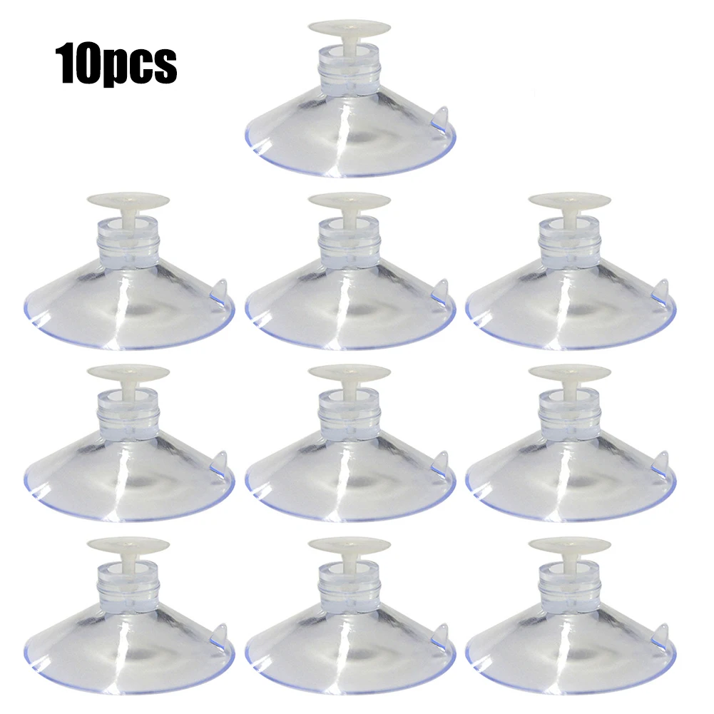 

10 PCS 45mm Mushroom Head Suction Cups Hooks Multi-Purpose Glass Table Wall Hanging Storage Keys Hooks Kitchen Bathroom Hooks