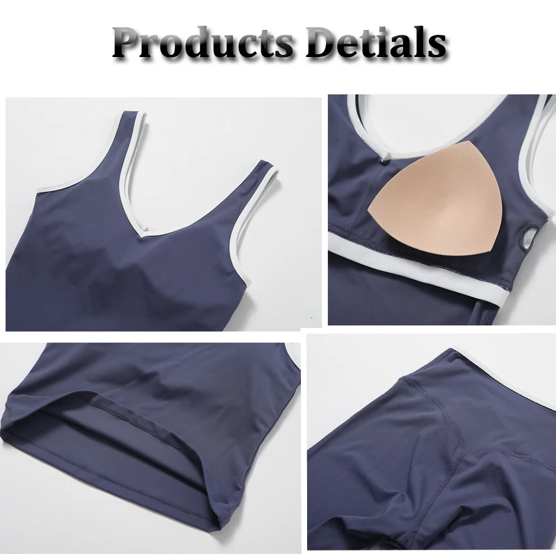Autumn Women's Yoga Set U-neck Vest High Waist Cross Wide Leg Pants Set Tight Fitting Seamless Elastic Sportswear yoga pants set,yoga set,sportswear set,sports set