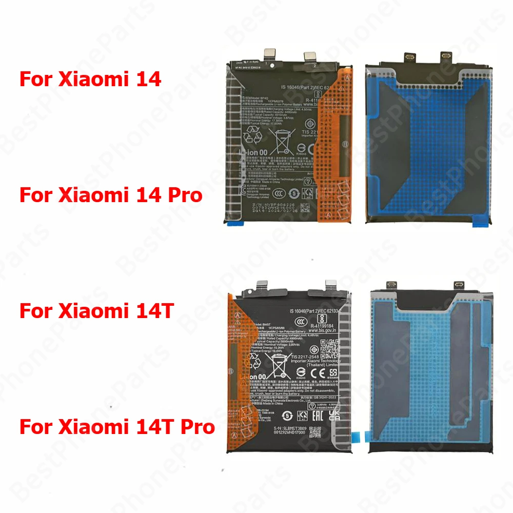 Battery For Xiaomi Mi 14 14T Pro BP4Q BP4R BM5T BM5W Cellphone