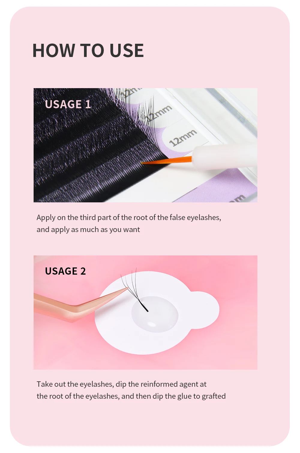 ANNAFRIS 10 ml Wimpernkleber-Grundierung für falsche Wimpern, Super Bonder, selbstklebender Härter für Wimpernverlängerungen – Detail 3