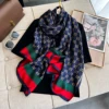 Popular Style 180X85CM Scarves New Design 2024 Square Shawls Luxury Sunscreen Beach Silk Scarf Women The Four Seasons Bandanna 1