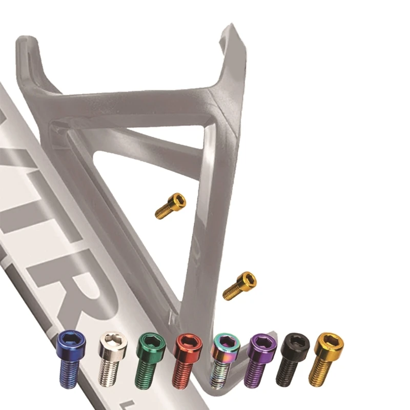 1 ensemble - Lot de 4 Boulons de Porte-bidon de Vélo,Vis de Fixation de Boulon M5x12mm en Alliage de Titane pour VTT,Boulons Hexagonaux | Leroy Merlin