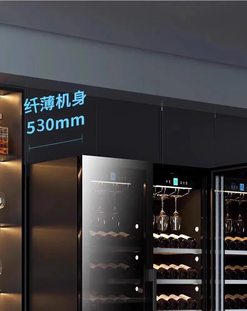 popular High End Electric Wine Fridge classic color Wine Refrigerator Dual Zone Fridge Cooler