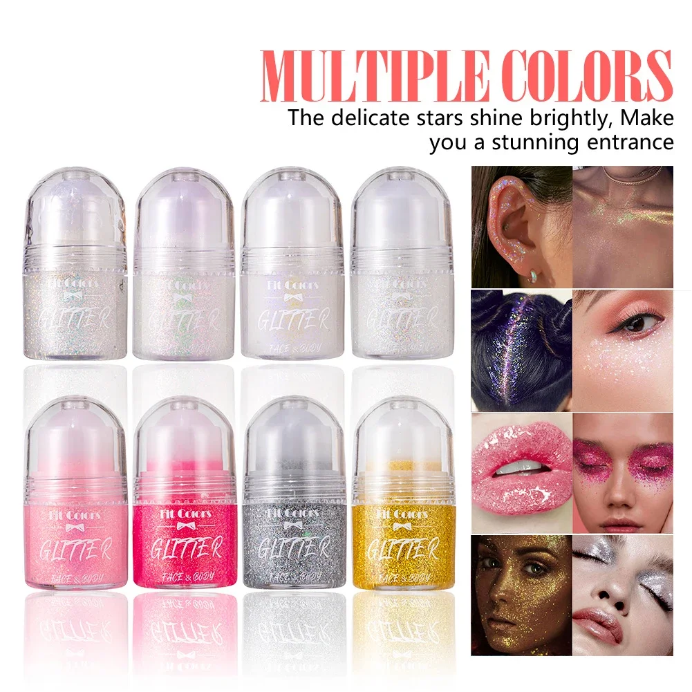 Eye Glitter Nail Hair Body Face Gel Art Waterproof High Gloss Glitter Body Multifunctional Makeup Decoration Party Festival 2