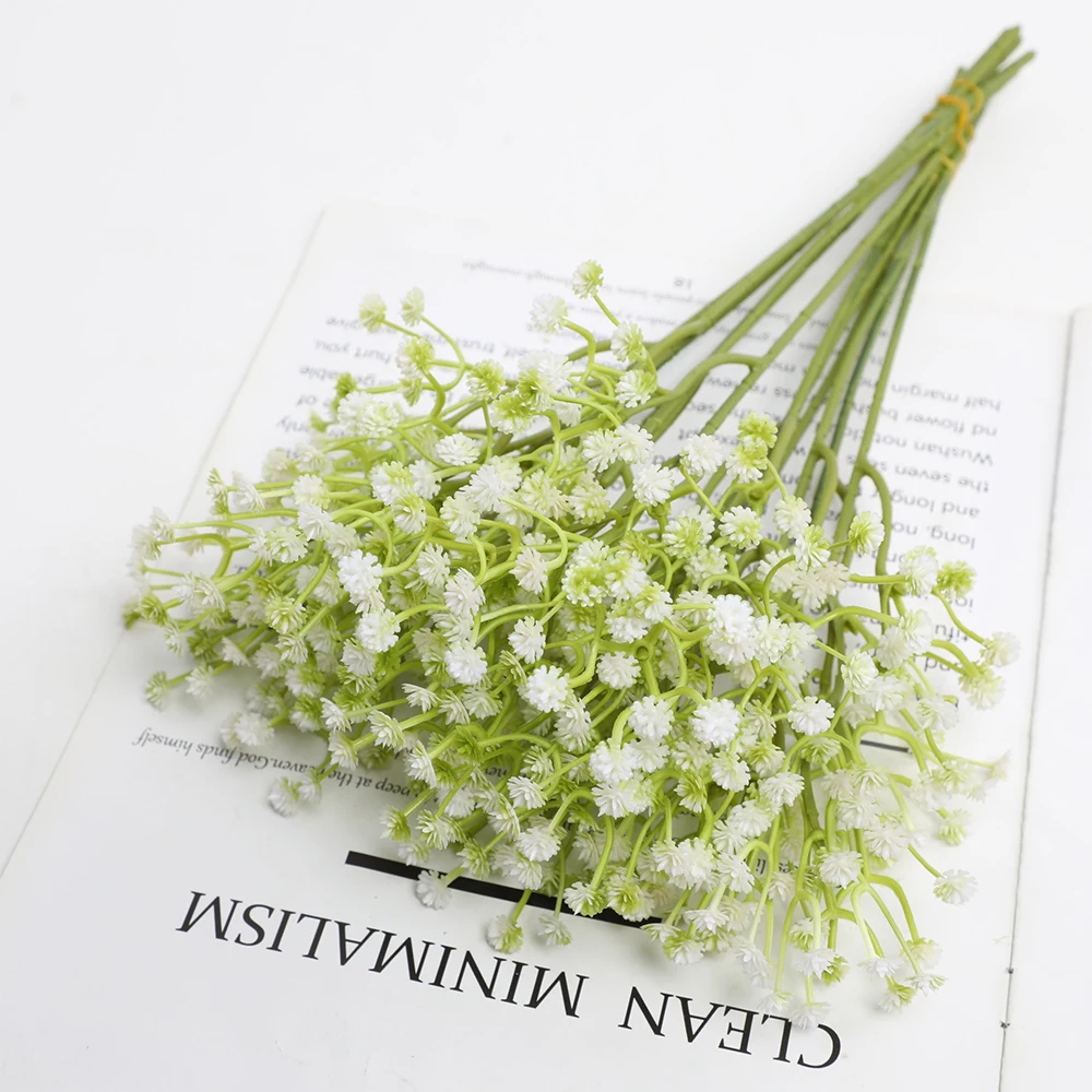 10/15pcs Artificial Flowers Baby Breath Flower Fake Gypsophila for Wedding Party Home Decoration Floral Bouquets DIY Accessories