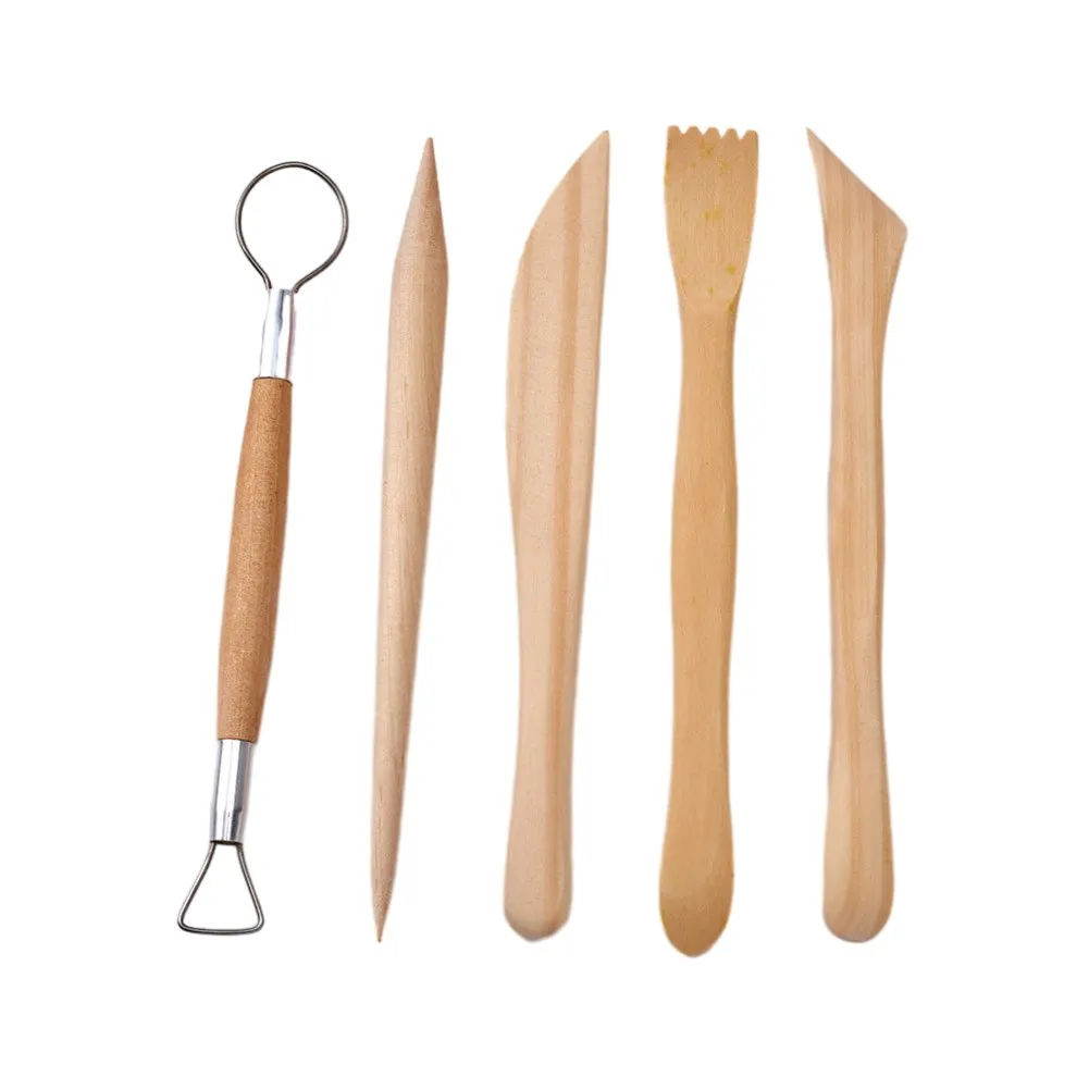 

Carving Tool Clay Trimming Tool Comfortable DIY Metal Portable Wooden Practical Ceramics Sculpting Pottery Clay