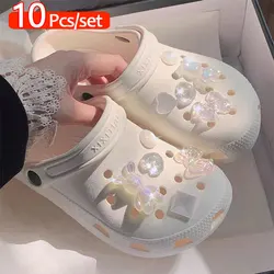Charming Summer Beach Shoe Accessories - Set of 10 (10Pcs Style 29)