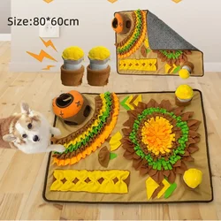 Interactive Snuffle Mat for Dogs - Stress Relief and Slow Feeder Treat Toy (80x60cm)