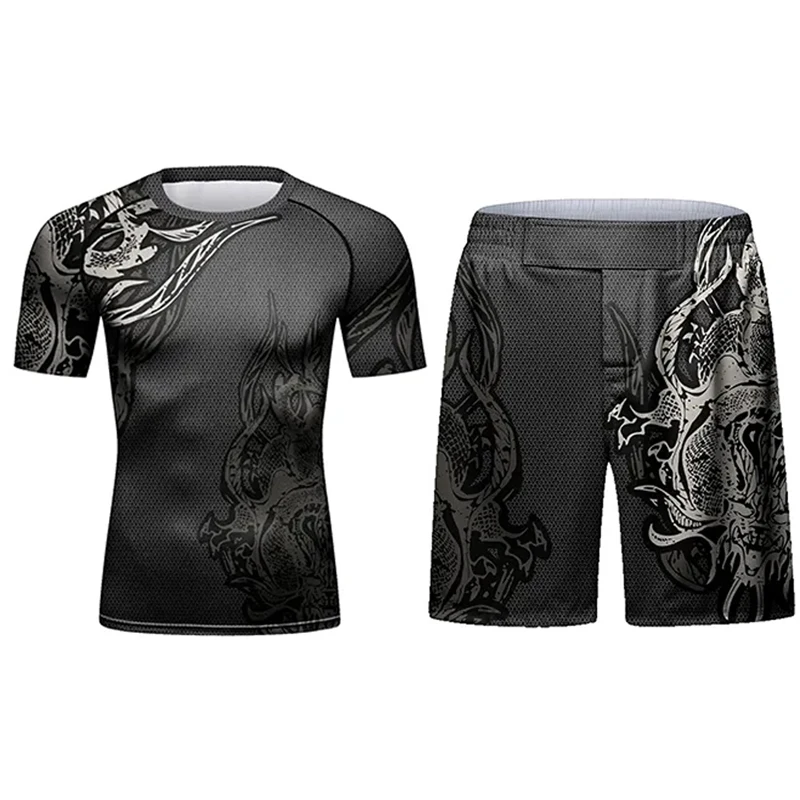 MMA Jiu Jitsu Rashguard T-shirt sports apparel mens t shirt