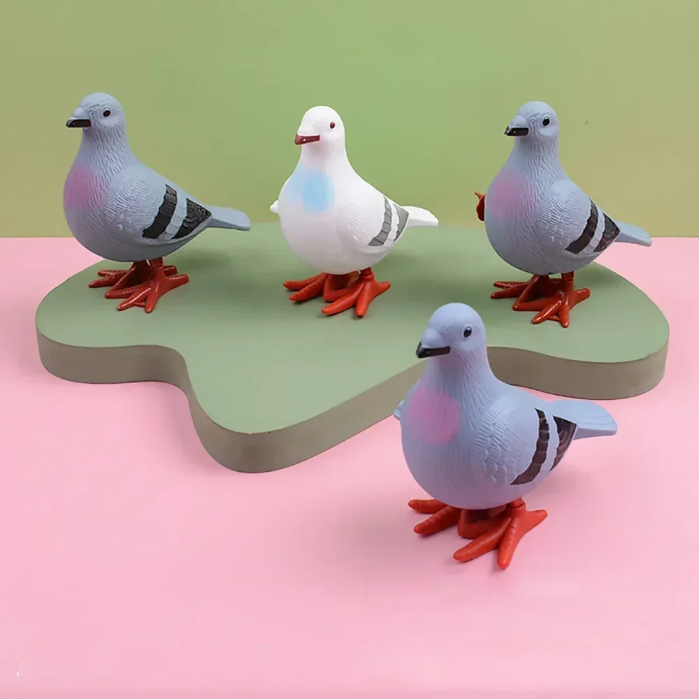 Plastic Clockwork Wind Up Toy Cute Jumping Pigeon Clockwork Kid Boy Girl Simulation Animal Jumping Gift 1PC