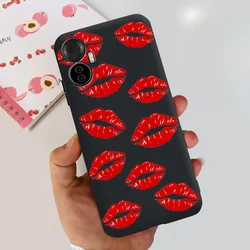 Stylish Flower Black Silicone Soft Back Phone Case Bumper - Popular Design s for Vision 5 (S18) (Case - c69)