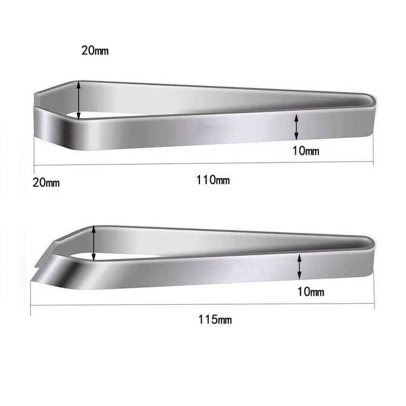 Fish Bone Tweezers, Stainless Steel Flat and Slant Tweezers Pliers Remover Tool (4.6") Kitchen Gadgets Tools