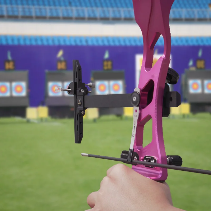 Sanlida Archery X9 Recurve Bow Sight 9" Carbon Bar Accurate Shooting Accessories Target Archery