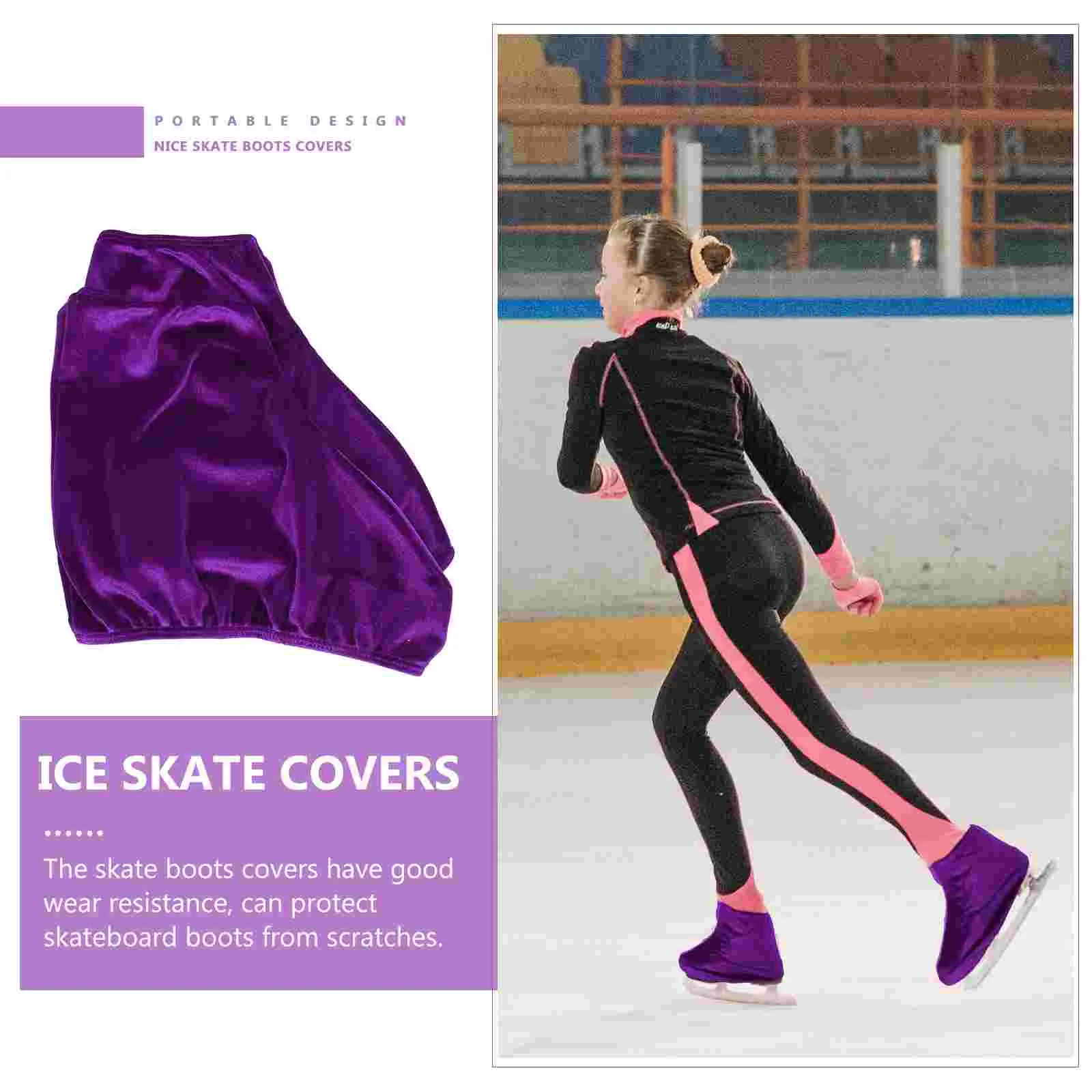 Skate Covers Polyester Skating Boots Protectors Portable Anti-dirty Ice Skates Shoes Kids Rollar