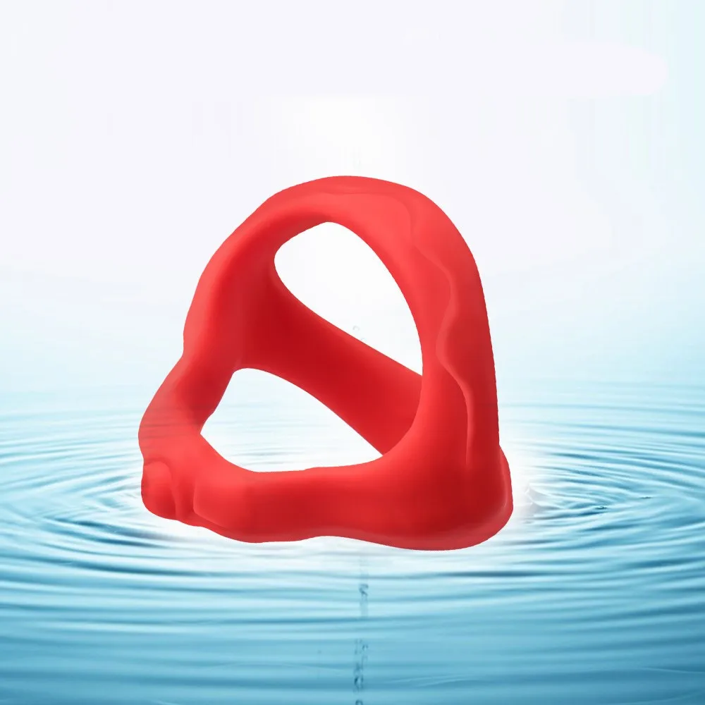 Samox Riutilizzabile Anello di sperma in silicone Ingrandimento Eiaculazione ritardata Giocattoli sessuali per uomini Anelli di ingrandimento del cazzo_voghion.com