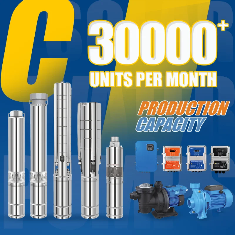 HANDURO 110V 1500W 3.8M³/H 180M 2Hp 수중 태양광 보어홀 워터 펌프 시스템
