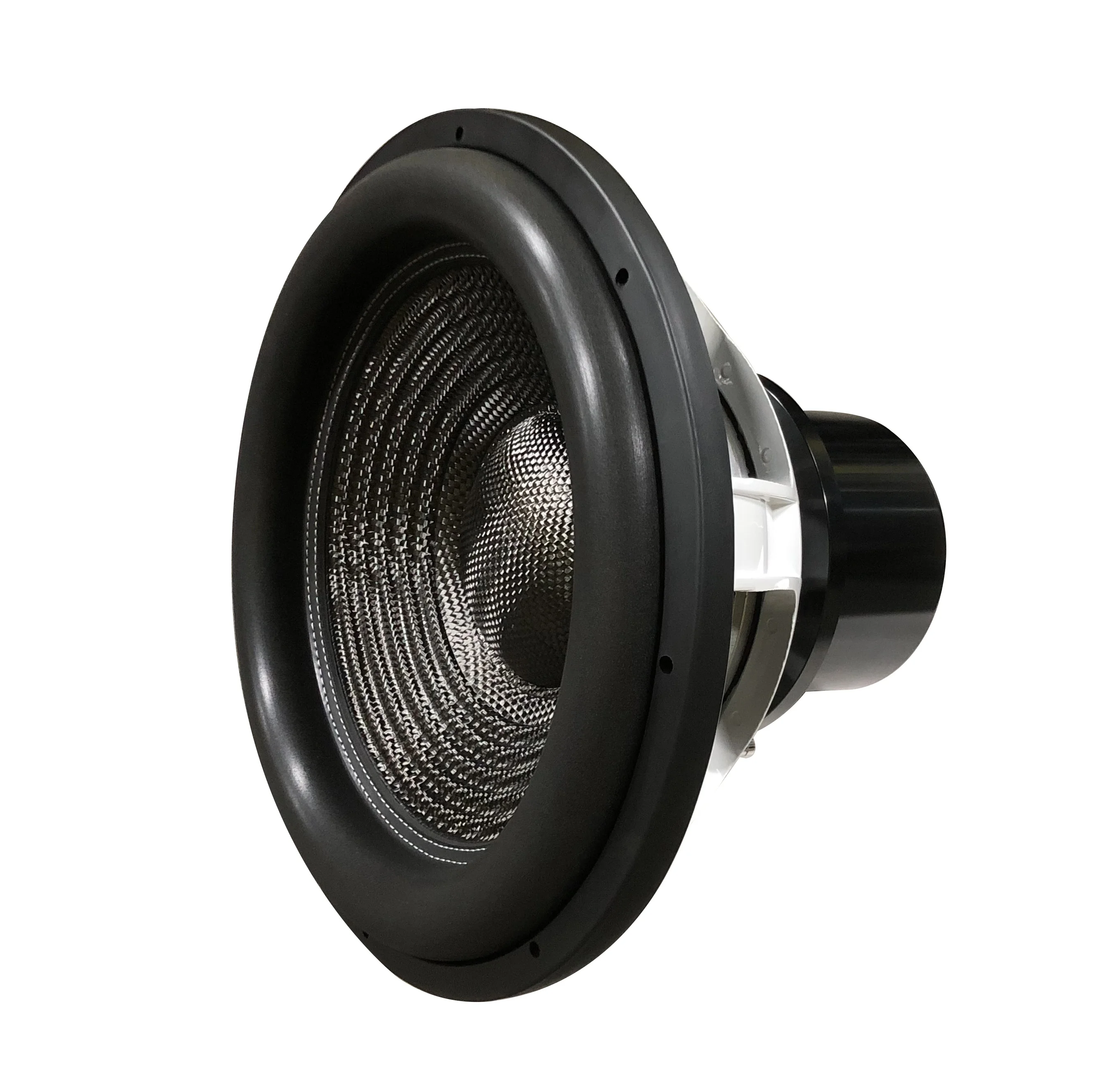 18인치 네오디뮴 듀얼 코일 카 서브우퍼 18125-0195-인치 오디오 스피커 4000W RMS 출력 카본 폼 서라운드 카 오디오