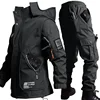 New Winter Velvet Thickened Jacket Suit for Men and Women Windproof and Water-proof Outdoor Cold-proof and Warm Work Clothes 1