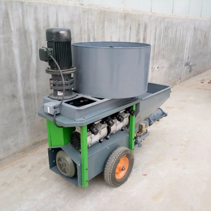 

220V Motor Automatic Sand Mortar Spraying Pump Machine Wall Cement Plaster Machine Mortar Spray Machines