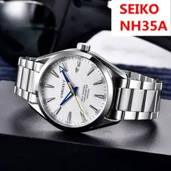 NH35 Watch For Men Corgeut 41mm Male clock Automatic calendar date Mechanical Sapphire Glass wristwatch luxury Reloj Hombre