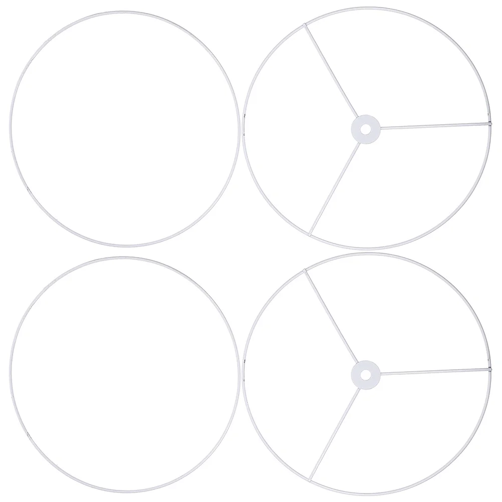 

Hardware Wire Lampshade Rack Chandelier Accessories Circle E27 Round Ring (round - Diameter 15cm) 2pcs