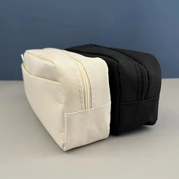 Astuccio Nero Grande Capacità Kawaii Carino per Studenti, Porta Penne e Matite, Forniture Scolastiche, Borsa per Cancelleria