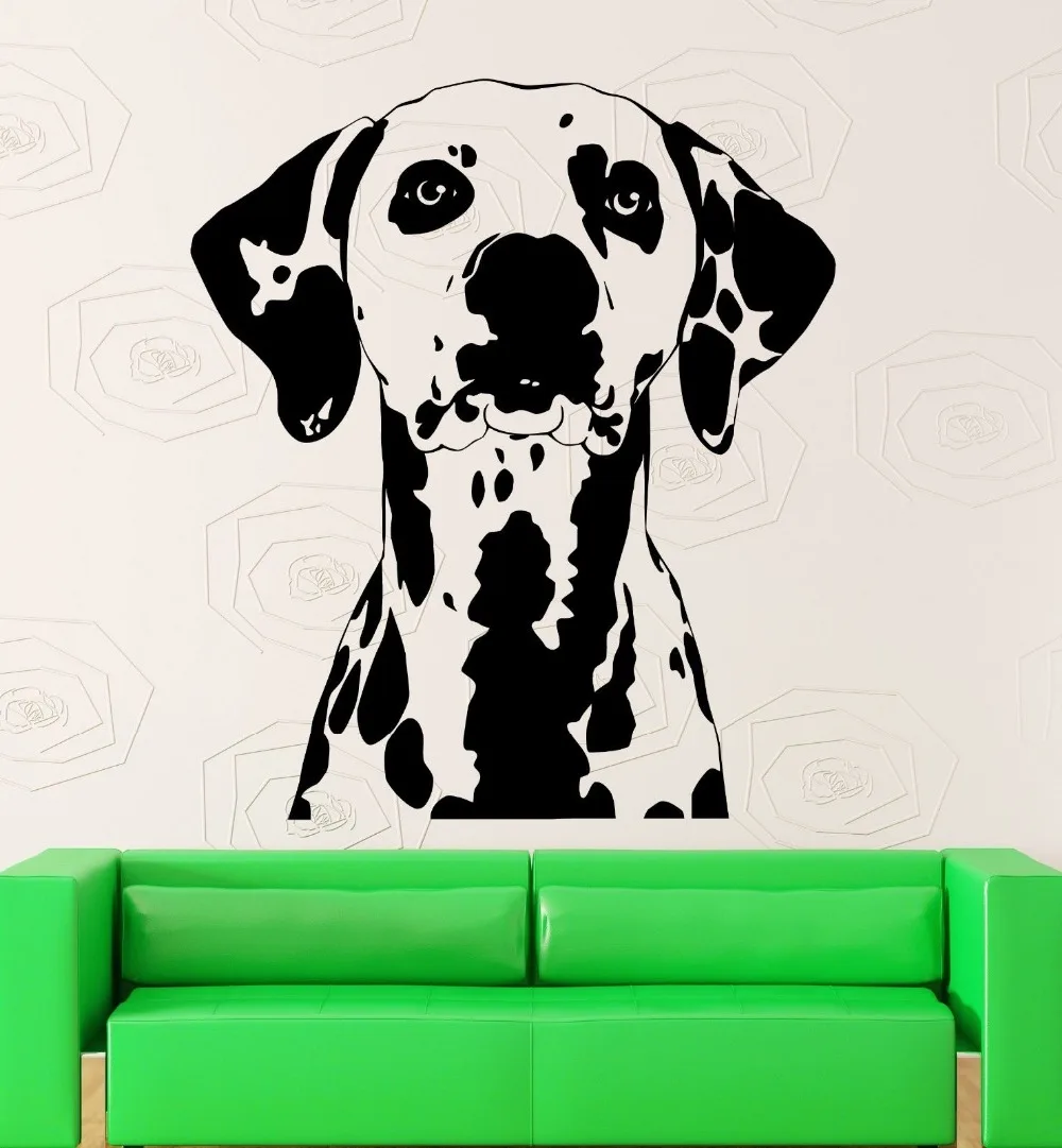 Removable Cute Wall Sticker Decal Dog Animal Pet Dalmatians For Living