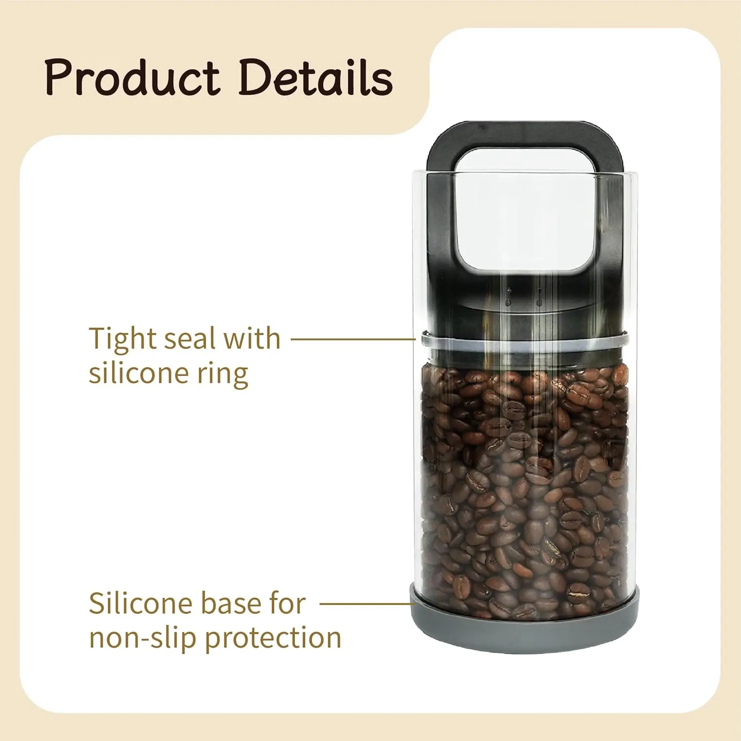 Premium Coffee Canister with Vacuum Seal
