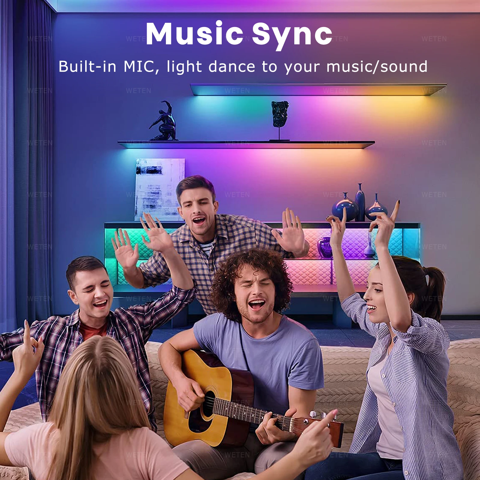 Tuya Smart Wifi Tubo Neon Rgb Flexível Fita Led Fita Rgb Endereçável Lâmpada de Decoração Ambiente Ws2811 Alexa Google Home - Image 5
