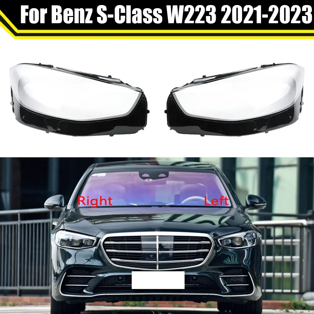 

Чехол для передней фары Mercedes-Benz S-Class W223 S320 S450 S500 2021 2022 2023