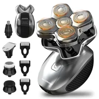 MAXGROOM 5D Head Shavers for Men 5 in 1 Electric Shaver Waterproof Head Shaver Beard Trimmer Rechargeable Head Shaving Machine 2