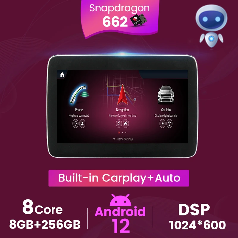 

8.4-Inch Multimedia Player Stereo 1920*720 For Benz SLK SLC SL 2011-2015 Android 12 Car Radio 8+256G Snapdragon 662 Carplay AUTO