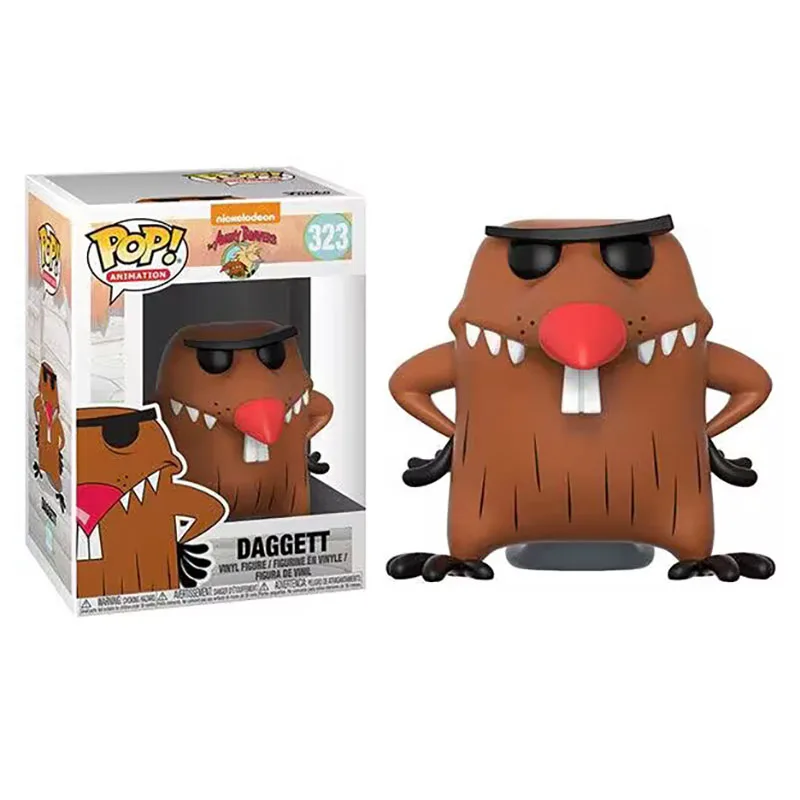 FUNKO POP Nickelodeon Angry Beavers Norbert #322 y Dagget #323 Figuras de vinilo Muñecas Figuras de acción Juguetes Muñecas coleccionables Regalos