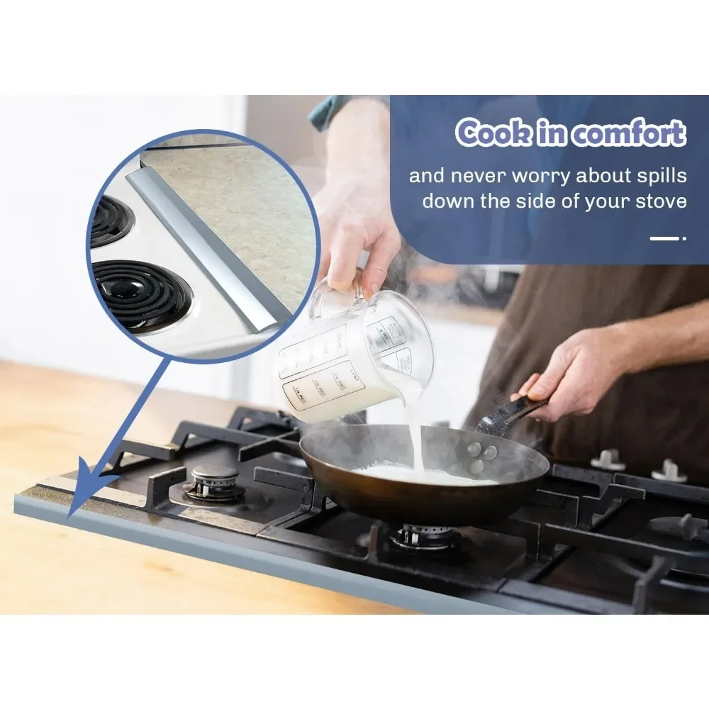 Kitchen Counter Top Gap Cover, Heat Resistant Oven Gap Filler, Kitchen Counter Top Filler