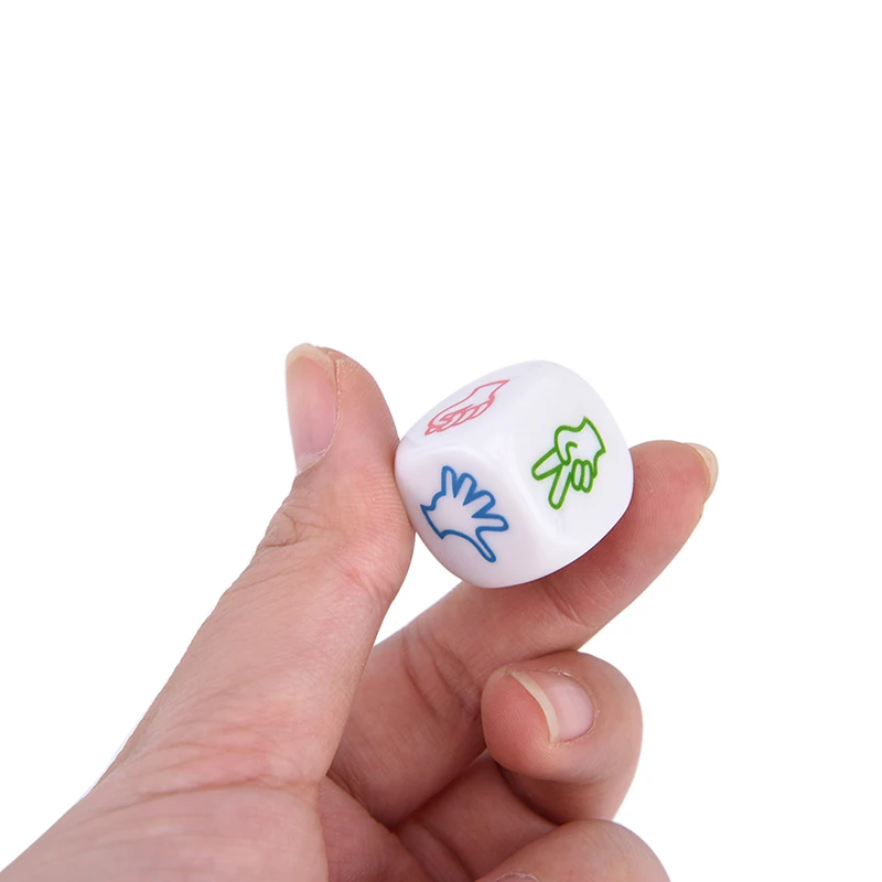 Board Game Dice 2Pcs Finger Guessing Game Dice Toys Scissors Stone Family Party Board Game