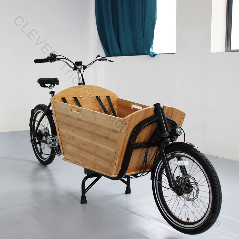 EuropeStyle2WheelCargoBikeWithBambooBoxFrontLoadingELong