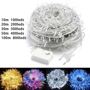 LED Garland String Lights 2m10m Christmas Tree Wedding Decoration Light Waterproof Fairy Lamp Indoor Outdoor Holida Lighting