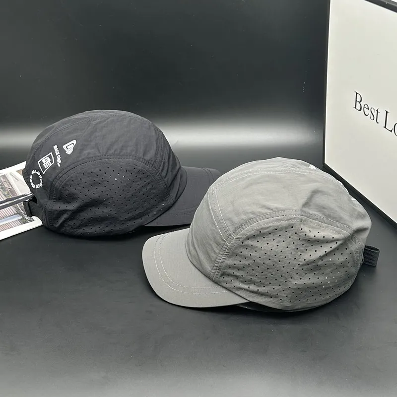 Dry Brim Thin Summer Outdoor Baseball Cap Breathable Polyester Fiber