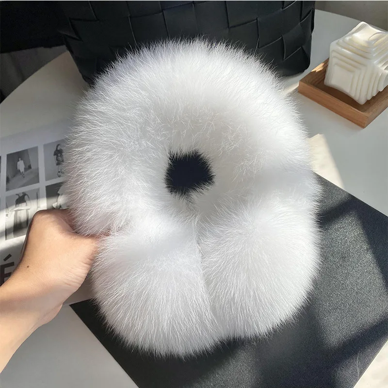 Real Fox fur earmuffs are windproof and warm in winter ear  display picture 1