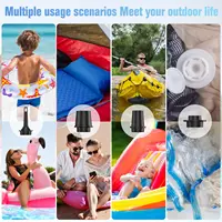 Mini pompe à air électrique domestique, aspiration domestique, usage touristique, lumière de camping, coussin d'air extérieur portable, anneau de natation 6