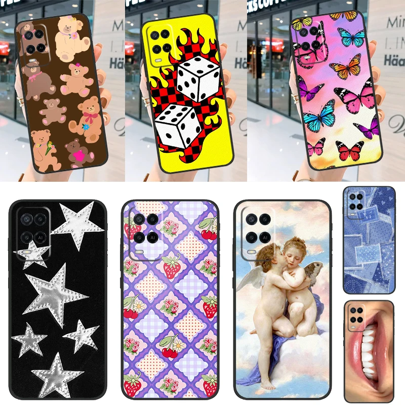 Bear-Y Cute Berry Jam Angels Per Oppo A57 A54 A53 S A17 A77 A31 A5 A9 A15 A74 A94 A16 A76 A96 A52 A72 A92 A91 A93 Case