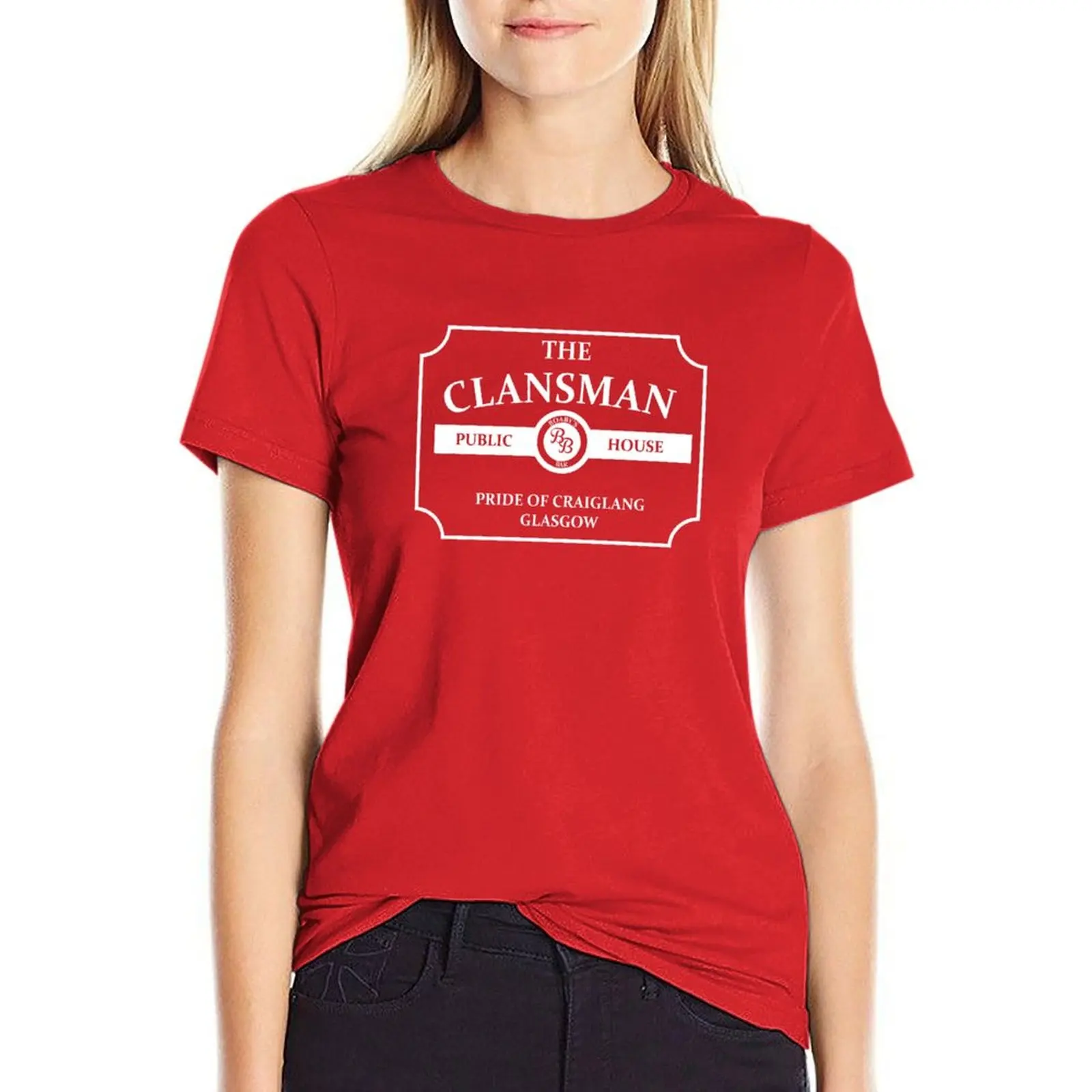

The Clansman Pub T-Shirt tshirts woman Woman T-shirts designer clothes Women luxury t shirts for Women graphic