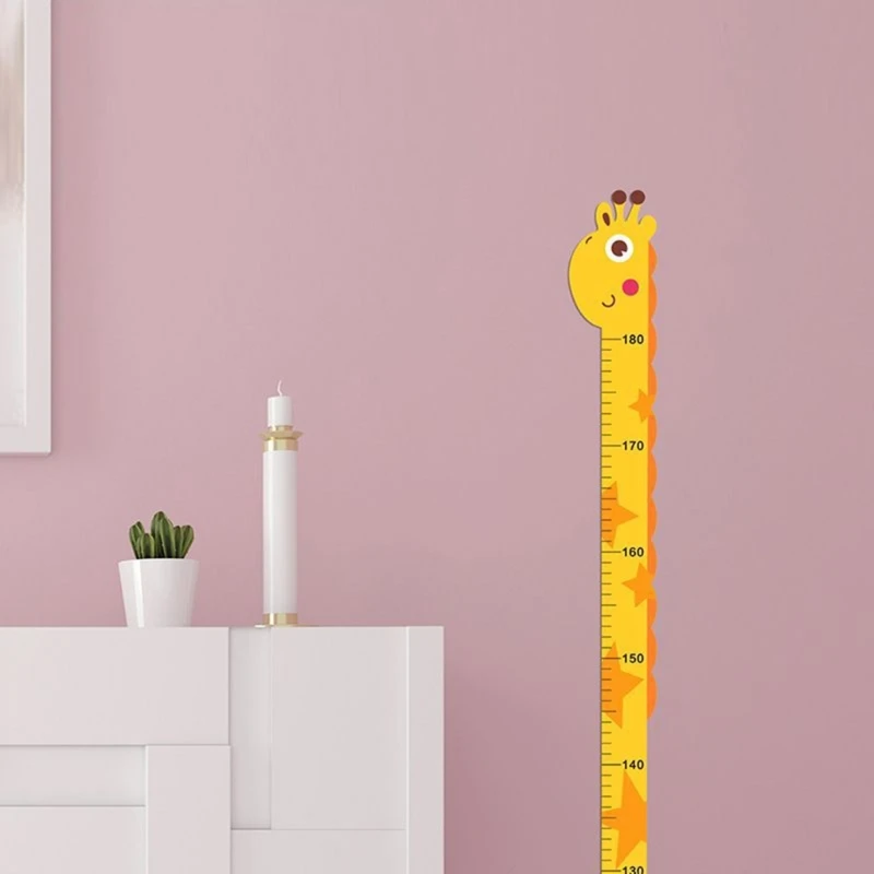 Height Growth Sticker Kids Room Measuring Ruler Decal