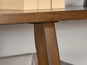 round walnut coffee table