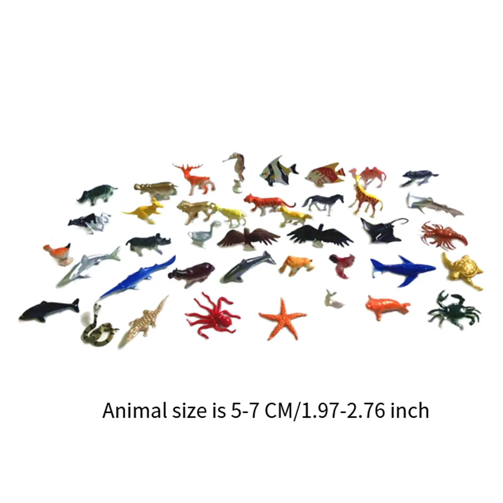 40Pcs Animal Figures Simulation Animals for Children Boys and Girls Kids